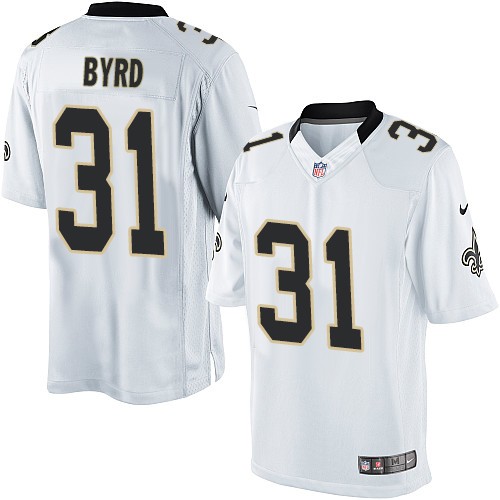 Youth Limited Jairus Byrd Nike Jersey White Road - #31 NFL New Orleans Saints