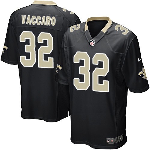 Men's Game Kenny Vaccaro Nike Jersey Black Home - #32 NFL New Orleans Saints