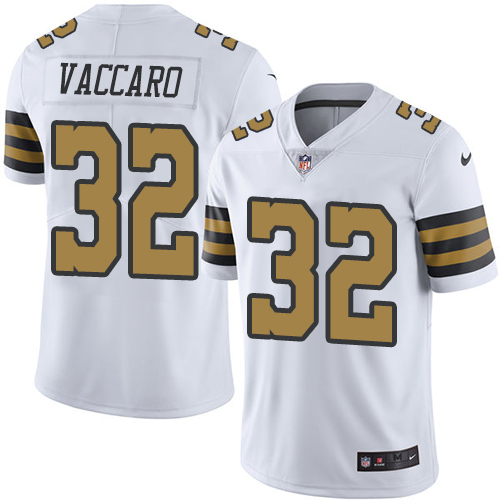 Youth Limited Kenny Vaccaro Nike Jersey White - #32 Rush NFL New Orleans Saints