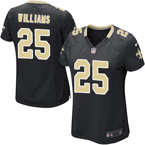 Women's Game P. J. Williams Nike Jersey Black Home - #25 NFL New Orleans Saints
