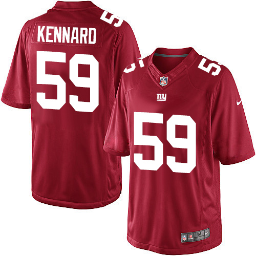 Men's Limited Devon Kennard Nike Jersey Red Alternate - #59 NFL New York Giants