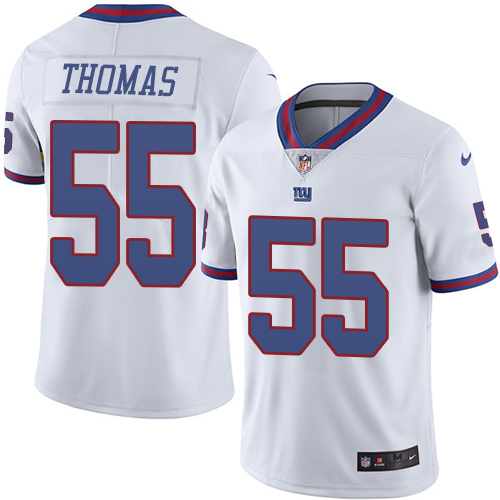 Youth Limited J.T. Thomas Nike Jersey White - #55 Rush NFL New York Giants