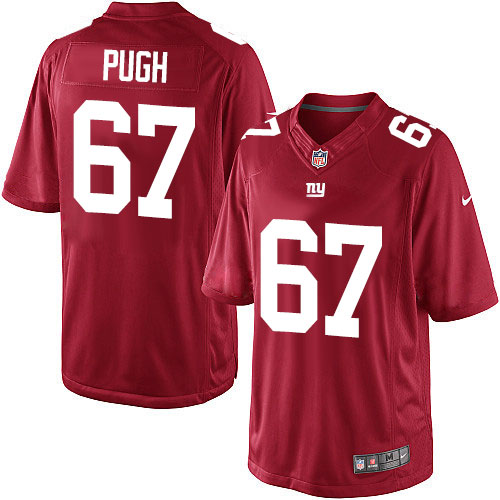 Youth Elite Justin Pugh Nike Jersey Red Alternate - #67 NFL New York Giants