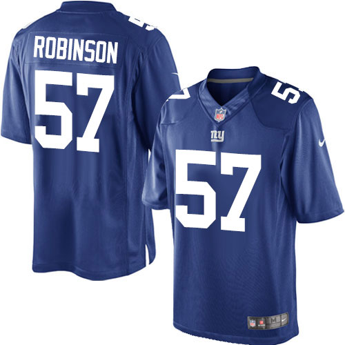 Youth Limited Keenan Robinson Nike Jersey Royal Blue Home - #57 NFL New York Giants