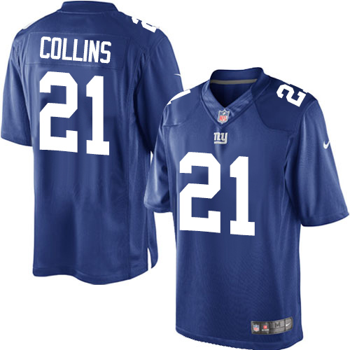 Men's Limited Landon Collins Nike Jersey Royal Blue Home - #21 NFL New York Giants