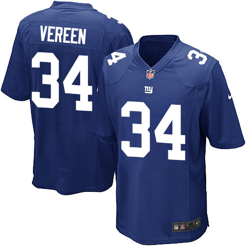 Youth Game Shane Vereen Nike Jersey Royal Blue Home - #34 NFL New York Giants