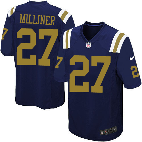 Youth Limited Dee Milliner Nike Jersey Navy Blue Alternate - #27 NFL New York Jets
