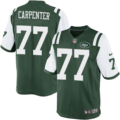 Youth Limited James Carpenter Nike Jersey Green Home - #77 NFL New York Jets