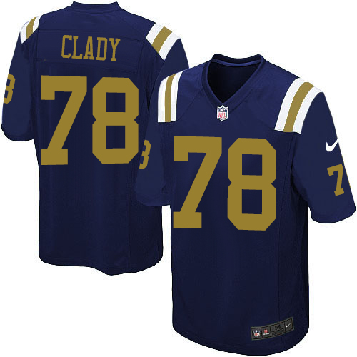 Youth Limited Ryan Clady Nike Jersey Navy Blue Alternate - #78 NFL New York Jets