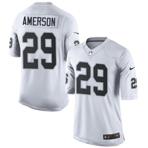 Youth Limited David Amerson Nike Jersey White Road - #29 NFL Oakland Raiders