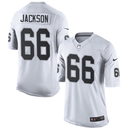 Youth Limited Gabe Jackson Nike Jersey White Road - #66 NFL Oakland Raiders
