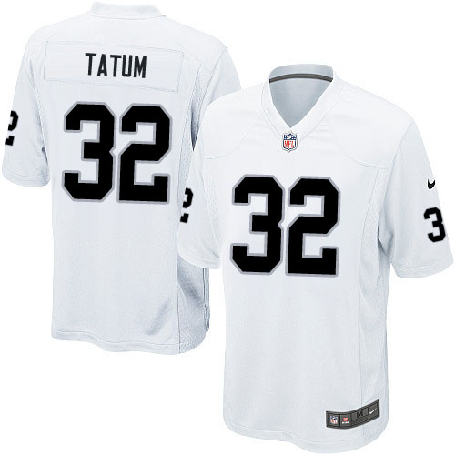 Men's Game Jack Tatum Nike Jersey White Road - #32 NFL Oakland Raiders