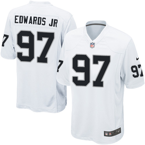 Youth Game Mario Edwards Jr Nike Jersey White Road - #97 NFL Oakland Raiders