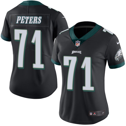 Women's Limited Jason Peters Nike Jersey Black - #71 Rush NFL Philadelphia Eagles