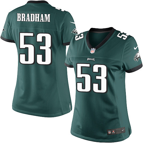 Women's Limited Nigel Bradham Nike Jersey Midnight Green Home - #53 NFL Philadelphia Eagles