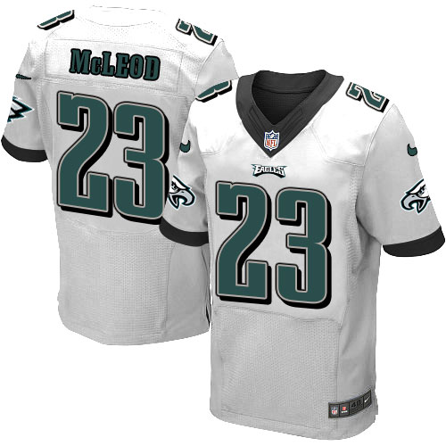 Men's Elite Rodney McLeod Nike Jersey White Road - #23 NFL Philadelphia Eagles