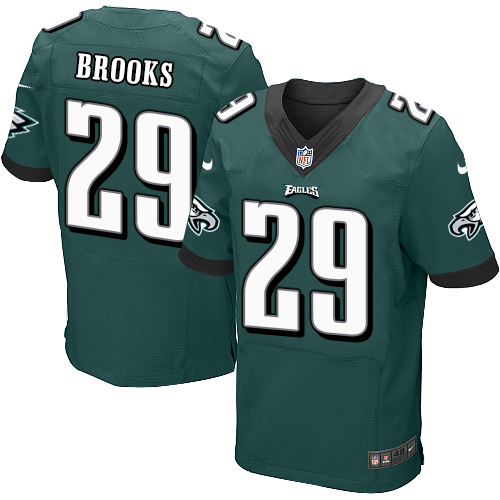 Men's Elite Terrence Brooks Nike Jersey Midnight Green Home - #29 NFL Philadelphia Eagles