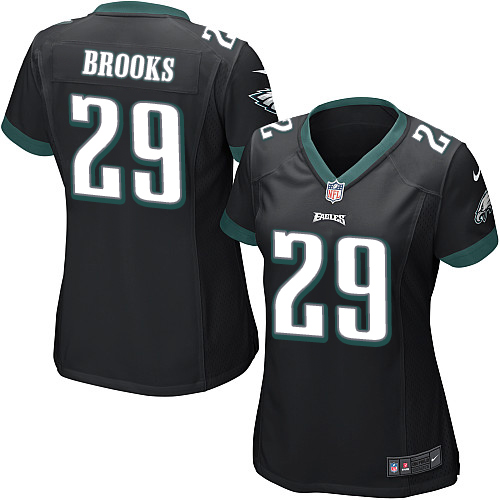 Women's Elite Terrence Brooks Nike Jersey Black Alternate - #29 NFL Philadelphia Eagles