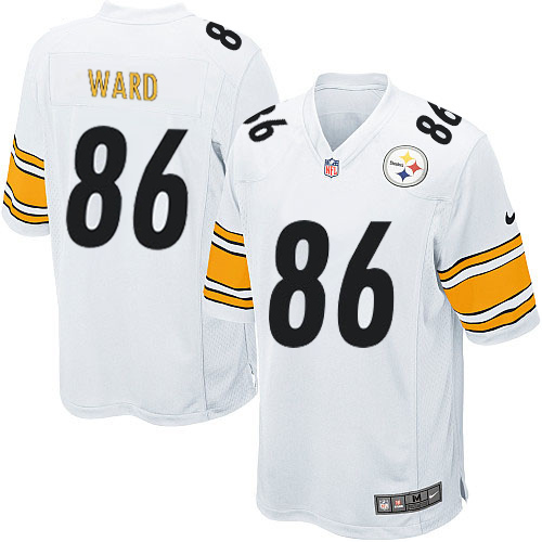 Youth Elite Hines Ward Nike Jersey White Road - #86 NFL Pittsburgh Steelers