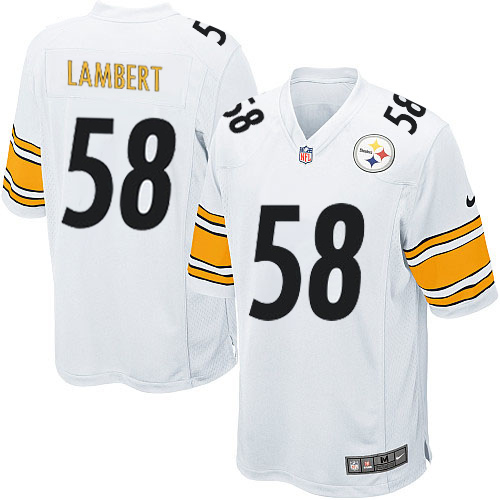 Youth Limited Jack Lambert Nike Jersey White Road - #58 NFL Pittsburgh Steelers