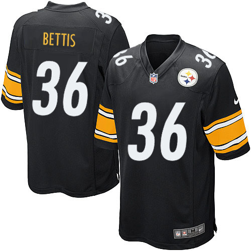 Youth Limited Jerome Bettis Nike Jersey Black Home - #36 NFL Pittsburgh Steelers