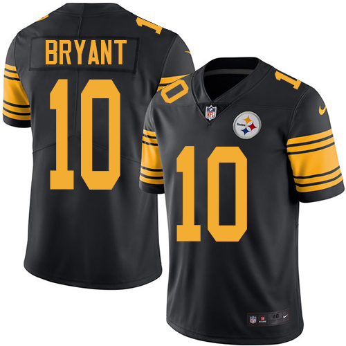 Men's Elite Martavis Bryant Nike Jersey Black - #10 Rush NFL Pittsburgh Steelers
