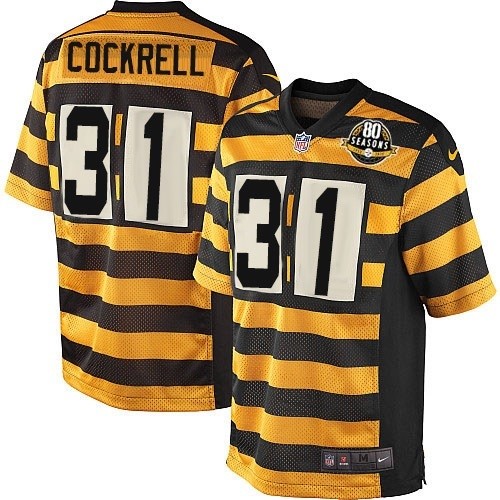 Youth Limited Ross Cockrell 80th Anniversary Nike Jersey Gold/Black Alternate - #31 Throwback NFL Pittsburgh Steelers