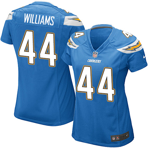 Women's Game Andre Williams Nike Jersey Electric Blue Alternate - #44 NFL Los Angeles Chargers