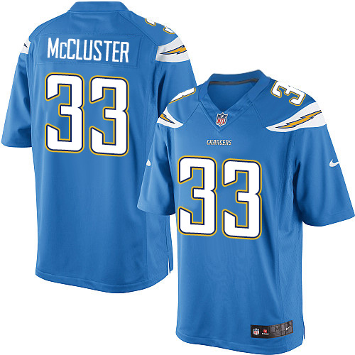 Men's Limited Dexter McCluster Nike Jersey Electric Blue Alternate - #33 NFL Los Angeles Chargers