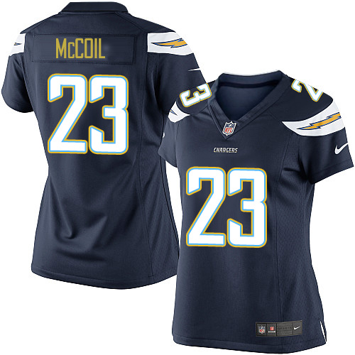 Women's Limited Dexter McCoil Nike Jersey Navy Blue Home - #23 NFL Los Angeles Chargers