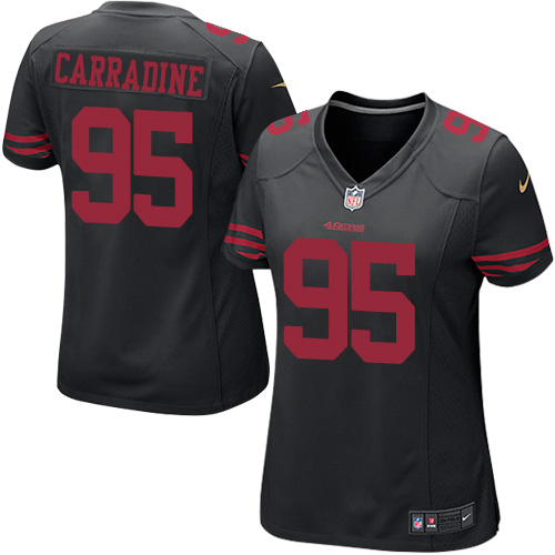 Women's Game Cornellius Carradine Nike Jersey Black Alternate - #95 NFL San Francisco 49ers