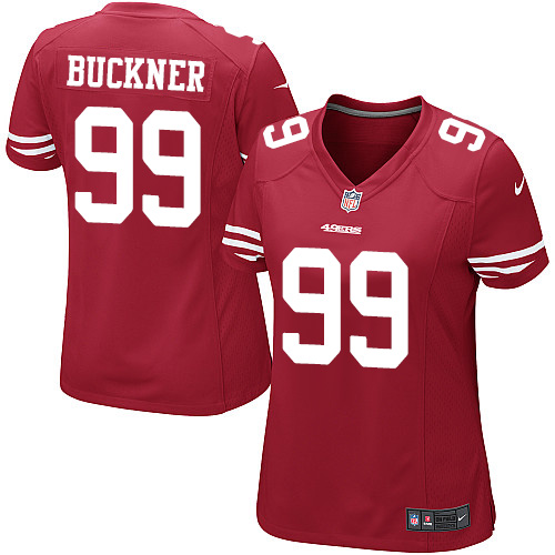 Women's Game DeForest Buckner Nike Jersey Red Home - #99 NFL San Francisco 49ers
