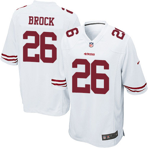 Youth Elite Tramaine Brock Nike Jersey White Road - #26 NFL San Francisco 49ers