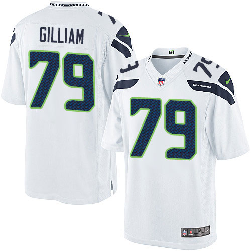Youth Limited Garry Gilliam Nike Jersey White Road - #79 NFL Seattle Seahawks