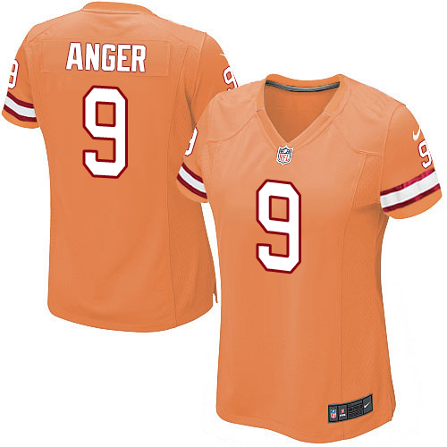 Women's Elite Bryan Anger Nike Jersey Orange Alternate - #9 NFL Tampa Bay Buccaneers
