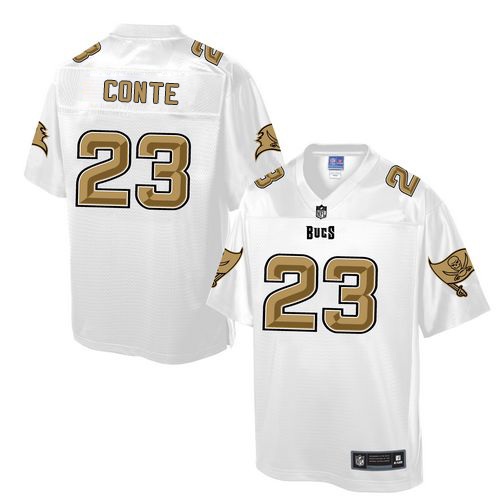 Men's Game Chris Conte Nike Jersey White - #23 Pro Line Fashion NFL Tampa Bay Buccaneers