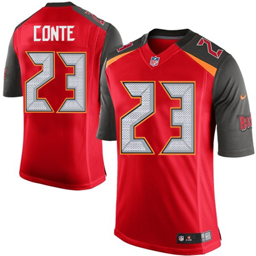 Men's Limited Chris Conte Nike Jersey Red Home - #23 NFL Tampa Bay Buccaneers