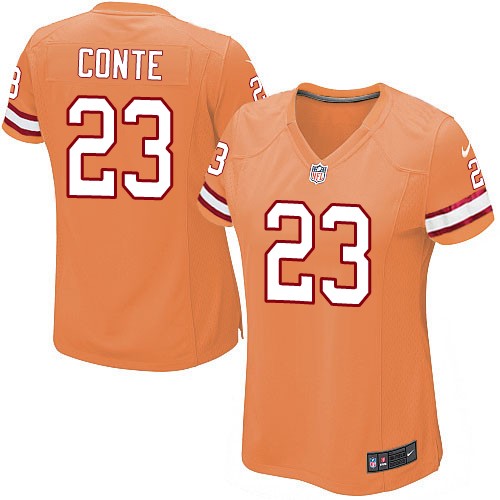 Women's Elite Chris Conte Nike Jersey Orange Alternate - #23 NFL Tampa Bay Buccaneers
