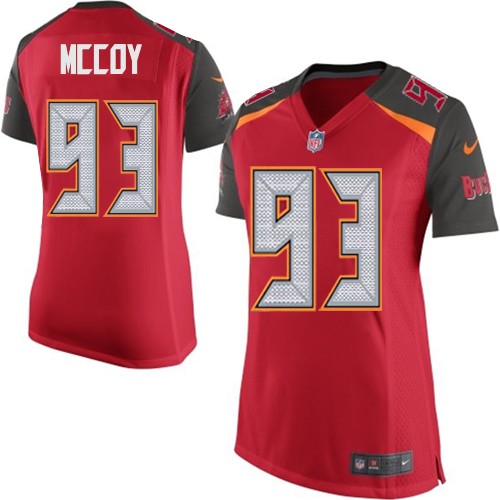 Women's Limited Gerald McCoy Nike Jersey Red Home - #93 NFL Tampa Bay Buccaneers