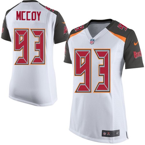 Women's Limited Gerald McCoy Nike Jersey White Road - #93 NFL Tampa Bay Buccaneers