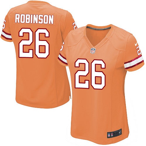 Women's Elite Josh Robinson Nike Jersey Orange Alternate - #26 NFL Tampa Bay Buccaneers