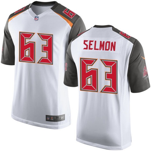 Youth Elite Lee Roy Selmon Nike Jersey White Road - #63 NFL Tampa Bay Buccaneers
