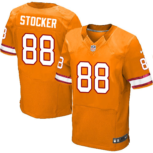 Men's Elite Luke Stocker Nike Jersey Orange Alternate - #88 NFL Tampa Bay Buccaneers