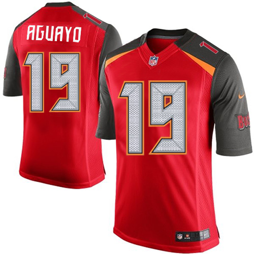 Men's Limited Roberto Aguayo Nike Jersey Red Home - #19 NFL Tampa Bay Buccaneers