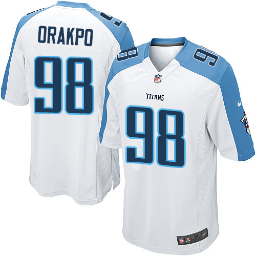 Youth Limited Brian Orakpo Nike Jersey White Road - #98 NFL Tennessee Titans