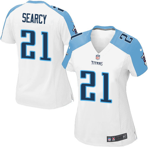 Women's Elite Da'Norris Searcy Nike Jersey White Road - #21 NFL Tennessee Titans