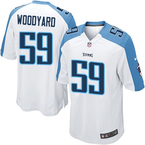 Youth Game Wesley Woodyard Nike Jersey White Road - #59 NFL Tennessee Titans