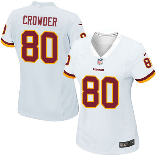 Women's Game Jamison Crowder Nike Jersey White Road - #80 NFL Washington Redskins