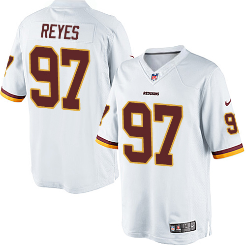 Youth Limited Kendall Reyes Nike Jersey White Road - #97 NFL Washington Redskins