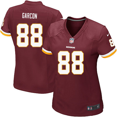 Women's Game Pierre Garcon Nike Jersey Burgundy Red Home - #88 NFL Washington Redskins